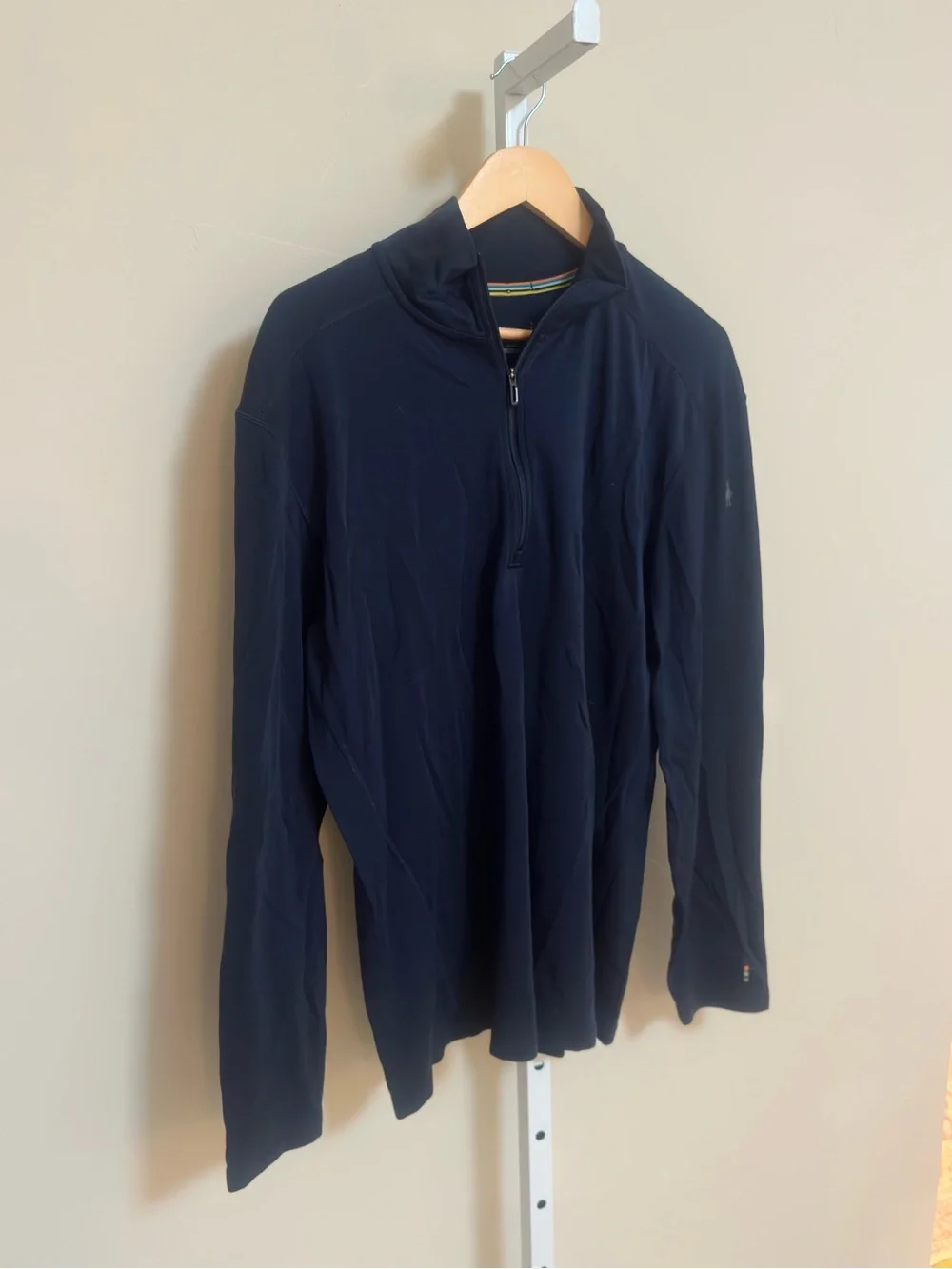 Smartwool Men’s XL Merino 250 Navy Quarter Zip Base Layer Pullover